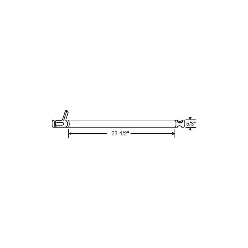 Brixwell Window Balance, Plastic Tube, 23-1/2 Length, 5/8 Width, White Finish
