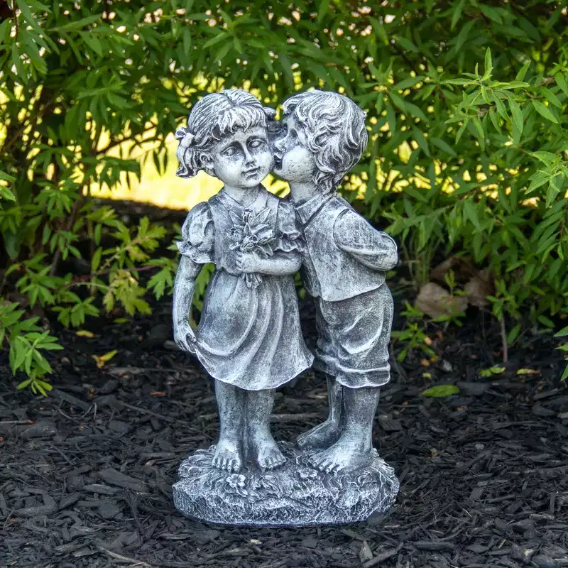 Northlight 12.5 Peck on the Cheek Outdoor Garden Statue