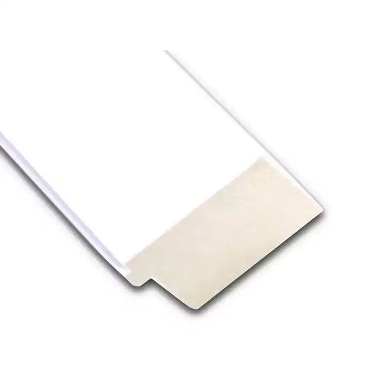 41" x 29" Non-Beveled Corvino White Wood Wall Mirror - Amanti Art: Modern Rectangle, Includes Mounting Hardware