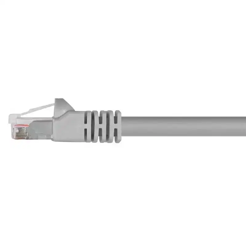 Monoprice Cat6 Ethernet Patch Cable - 10 Feet - Gray | Network Internet Cord - RJ45, Stranded, 550Mhz, UTP, Pure Bare Copper Wire, 24AWG