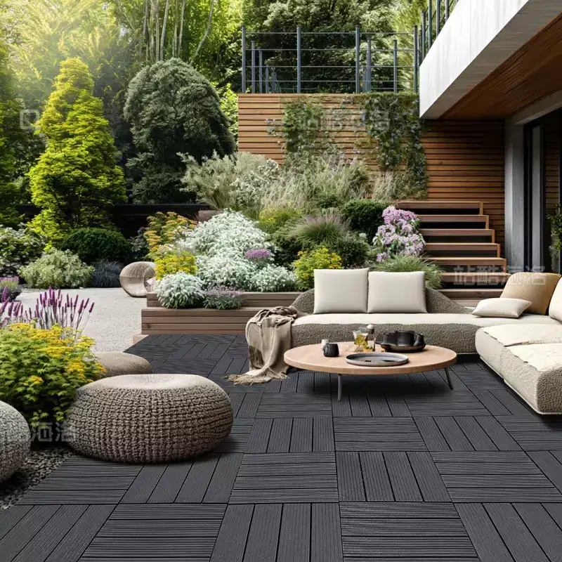 VEVOR Interlocking Deck Tiles, 54 Pack,12x12 54 sq. ft Plastic Waterproof Outdoor Flooring All Weather Use, Patio Floor Decking Covering Tiles