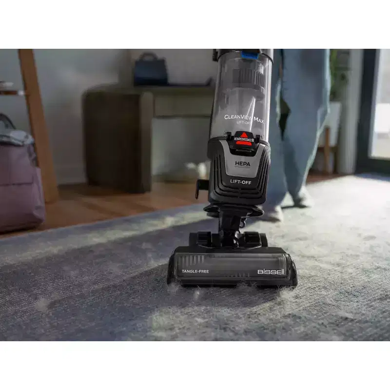 BISSELL CleanView Max Lift Off Tangle-Free Brush Roll Vacuum Cleaner 3988 - 11.7" Cleaning Path Cobalt