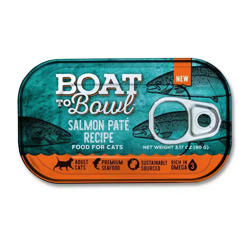 Boat To Bowl Seafood and Salmon Flavor Pate Recipe Wet Cat Food - 3.17oz