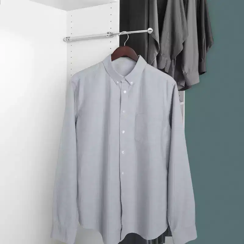 Rev-A-Shelf 14 Pull Out Valet Rod, Extendable Sliding Clothes Storage Hanging Rack with Mounting Hardware, Chrome, CVR-14-CR (2 Pack)