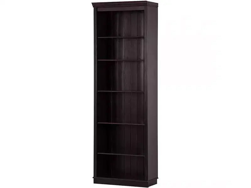 Solid Wood 6-Shelf Open Bookcase