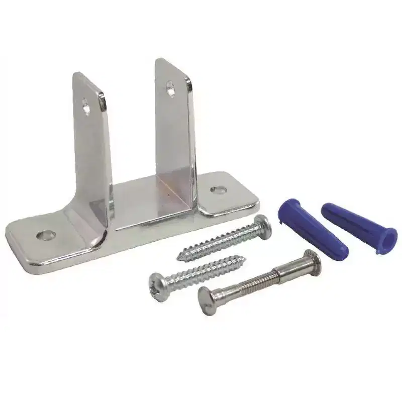Brixwell 91-18A 1-1/4 in. Wall Bracket for Panel with Screws Chrome