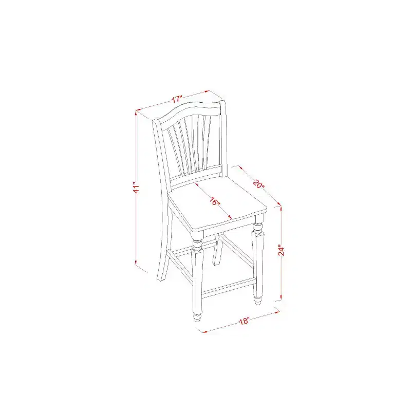 Kitchen Dinette Set 3 Piece Table & Chair Set - Round Pedestal Table & 4 Chairs
