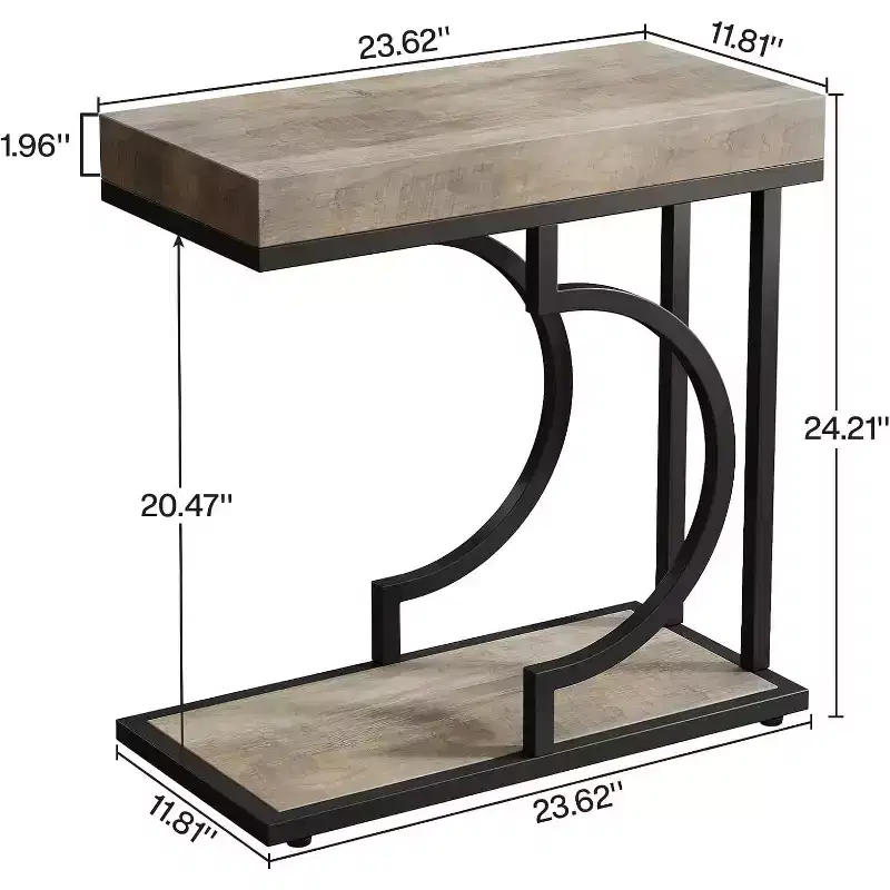 Lantine 23.6 Narrow Side Table