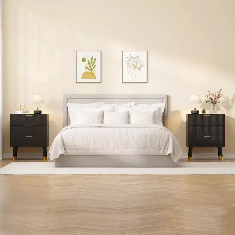 3 Drawer Dresser for Bedroom, Modern Closet Dressers Chest of Drawers, Storage Dresser Chest Cabinet Organizer Unit
