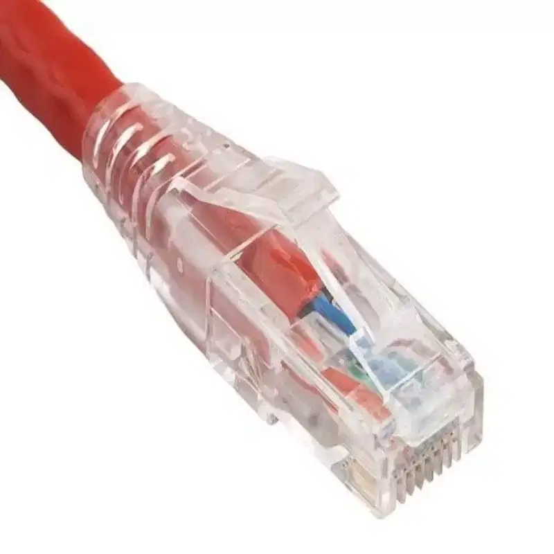 SANOXY Cables and Adapters; 1ft Cat6 550 MHz UTP Ethernet Network Patch Cable with Clear Snagless Boot, Red
