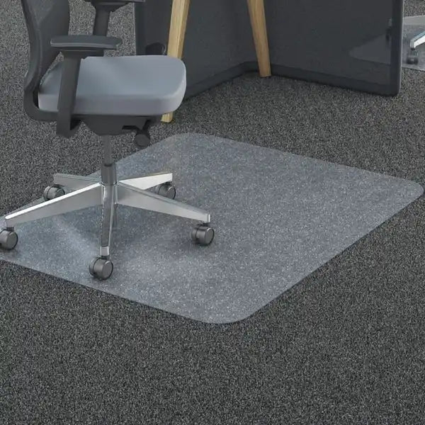 Home Office PVC Chair Mat Rectangle Shape with Studs