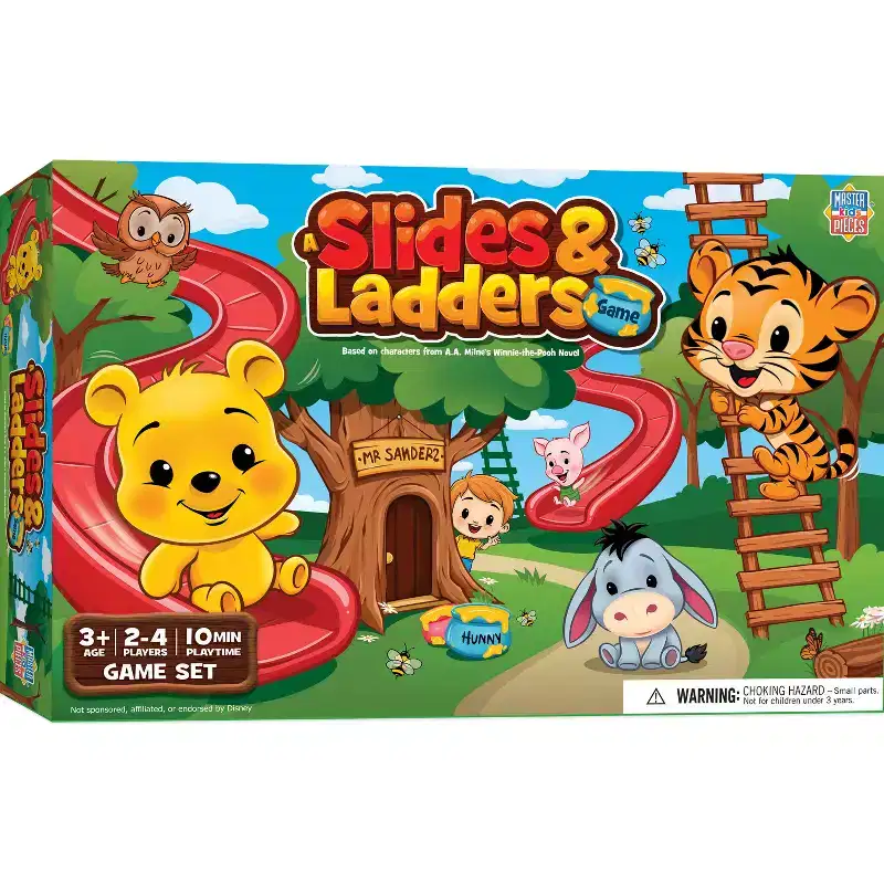 MasterPieces Winnie the Pooh - Slides & Ladders Family Board Game for Kids