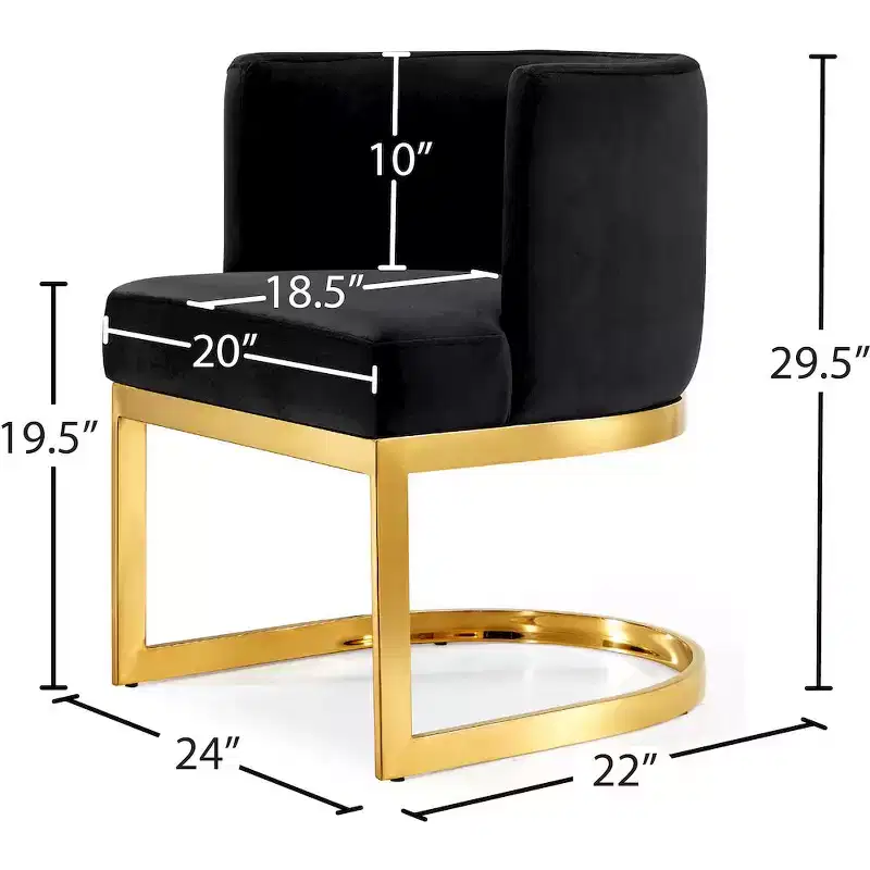 Meridian Furniture,Gianna Velvet Dining Chair