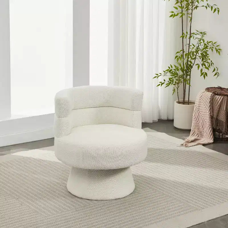 Christopher Knight Home Valhein Contemporary 360 Swivel Boucle Upholstered Chair
