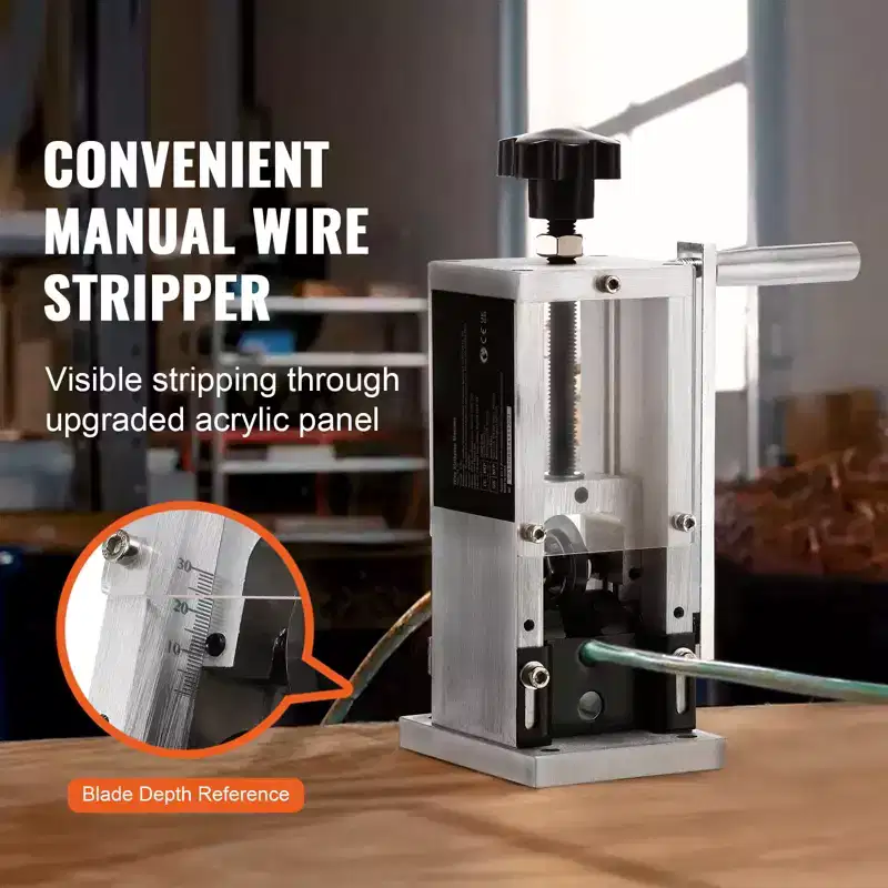 Manual Wire Stripping Machine Portable Cable Stripper 0.06''-1.18'' Visual