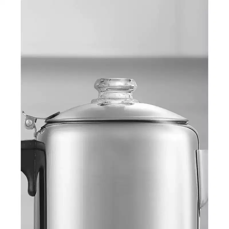 Elite Cuisine 8 Cup Stainless Steel Stovetop Camping Coffee Percolator
