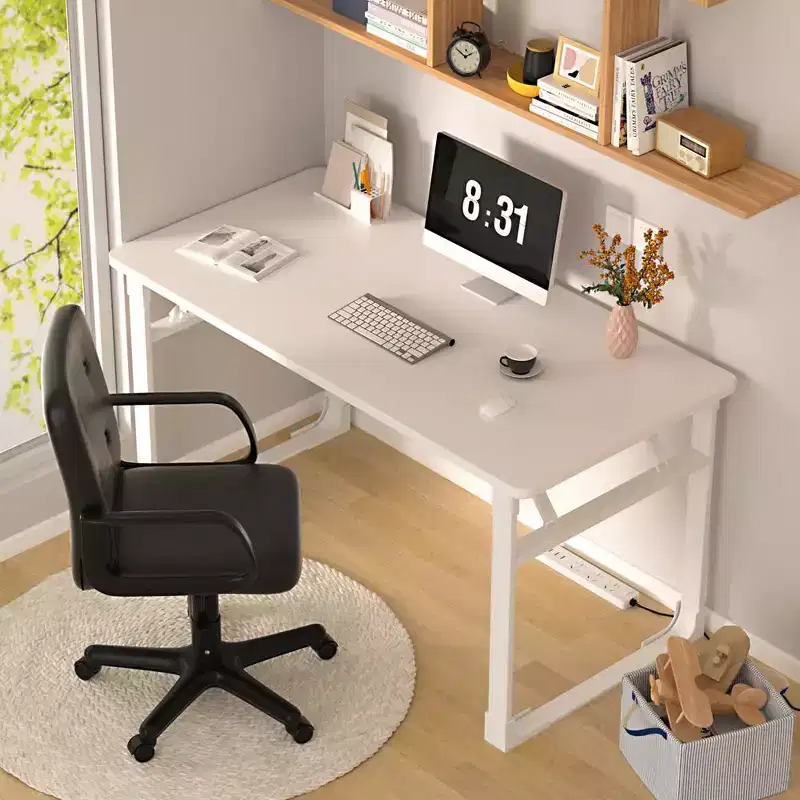 VECELO Home Office Desk Chair with Armrests, Mid Back Adjustable Height