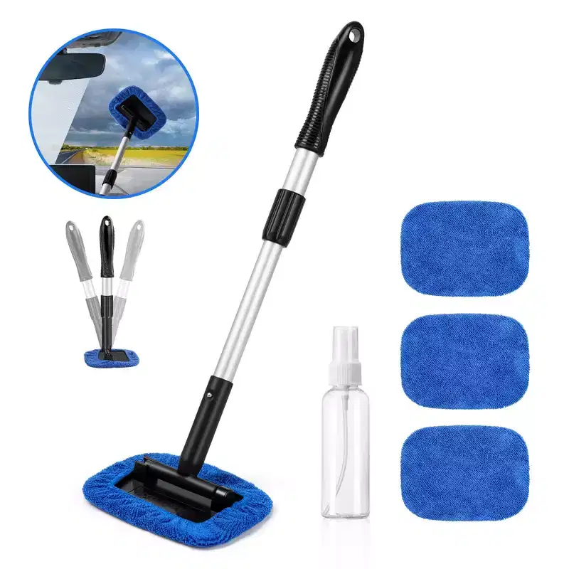 AstroAI Microfiber Car Windshield Cleaner, Car Wash Window Cleaning Kit