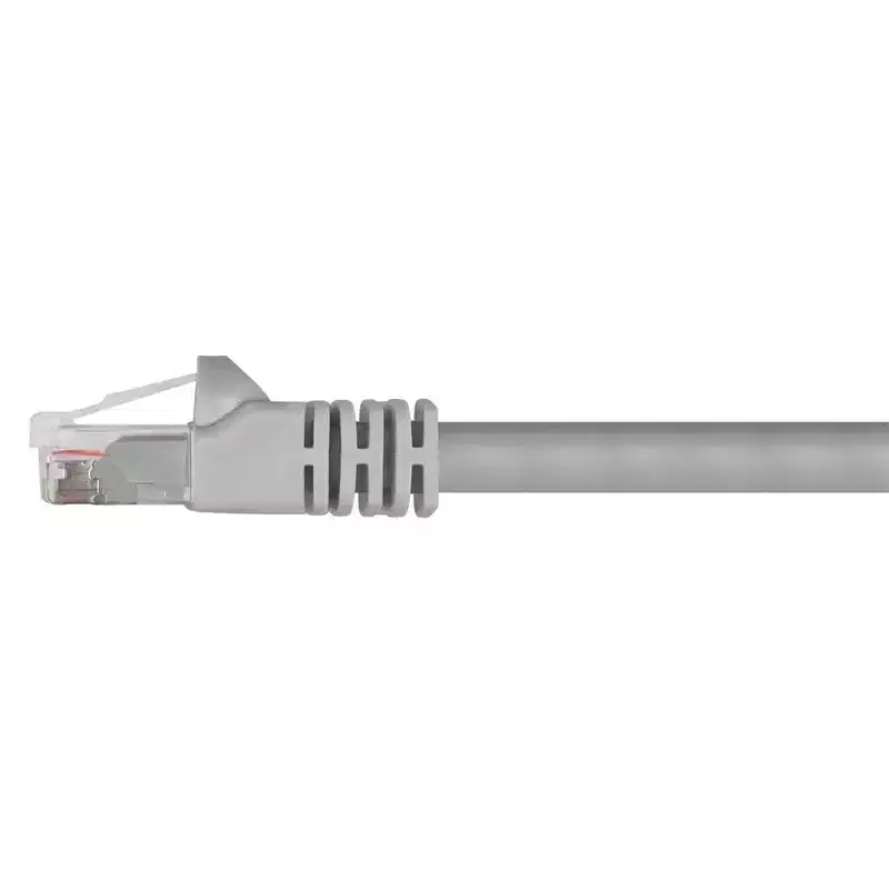 Monoprice Cat5e Ethernet Patch Cable - 3 Feet - Gray | Network Internet Cord - RJ45, Stranded, 350Mhz, UTP, Pure Bare Copper Wire, Crossover, 24AWG