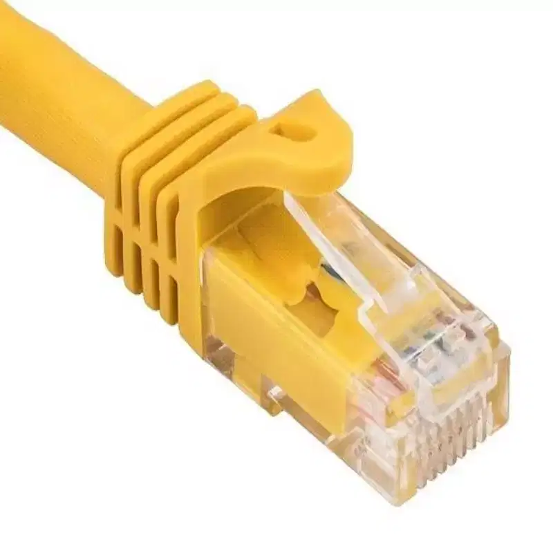 SANOXY Cables and Adapters; 35ft Cat6a 600 MHz UTP Snagless Ethernet Network Patch Cable, Yellow