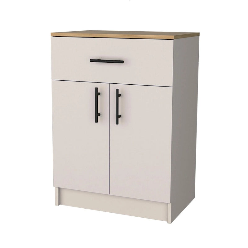 FM FURNITURE Cope kitchen Pantry in melamine with 2 doors and 1 drawer - N/A