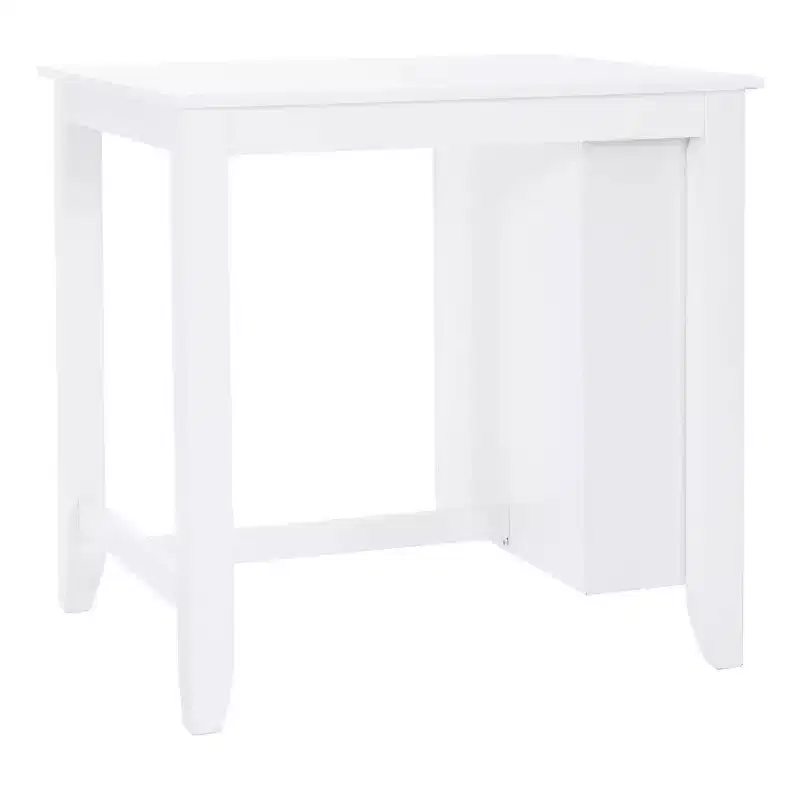 Shelby Solid Wood Space Saving Counter Height Table White - Powell