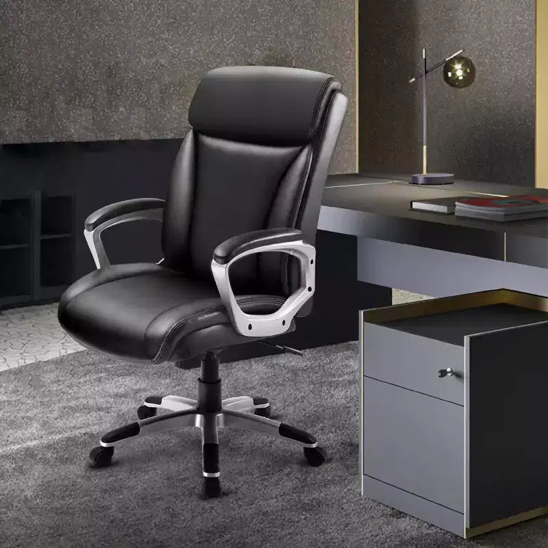 COMHOMA Office Chair High Back PU Leather Ergonomic Executive Chair Black