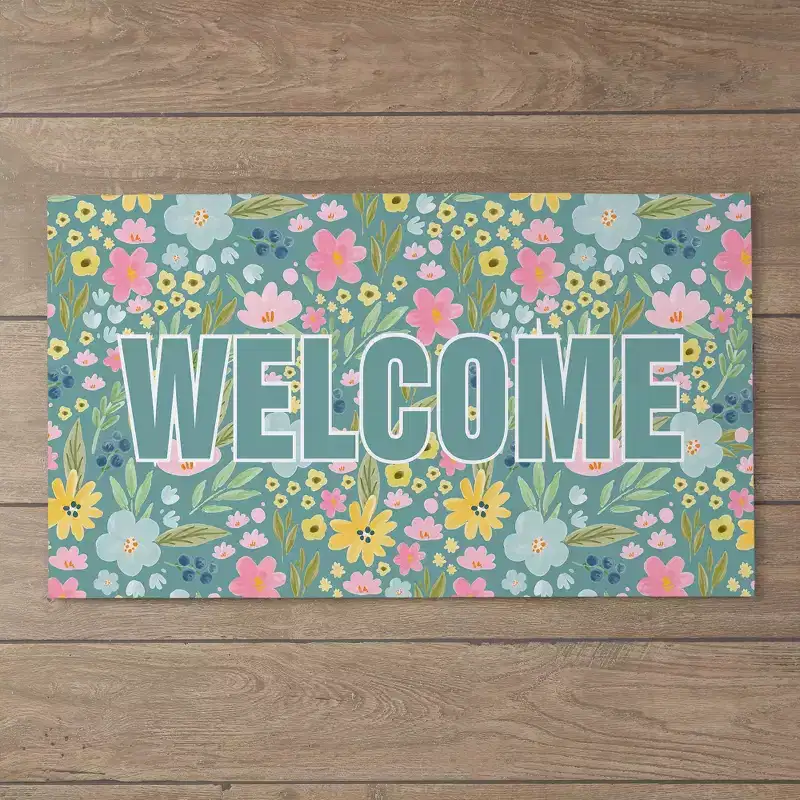Personalization Mall Spring Bloom Personalized Doormats