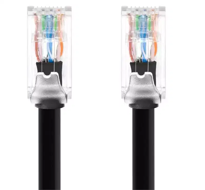 Monoprice Cat6A Component Level Patch Cable - 5ft - Black, UTP, 24AWG, 500MHz, Pure Bare Copper, Snagless RJ45, Ethernet Cable - Micro SlimRun Series