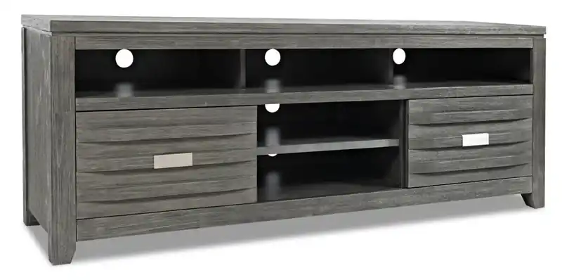 70 TV Stand with Storage and Cable Management for TVs up to 80- Grey