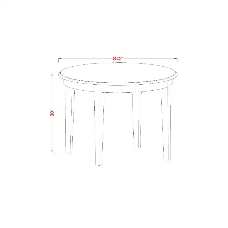 Kitchen Dining Table Set 5 Piece Wood Table & Chairs Modern Dinette Set