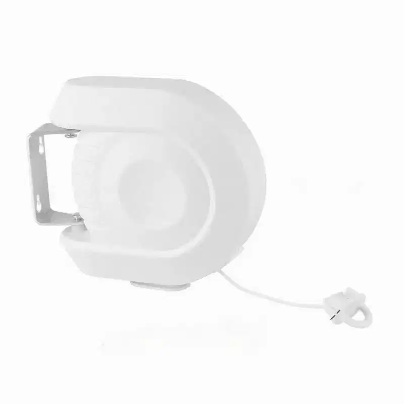 J&V TEXTILES Retractable Clothesline - Portable Heavy Duty Indoor and Outdoor Washing Line - 40 Feet PVC Retracting Clothes Line with Wall Mount Hang