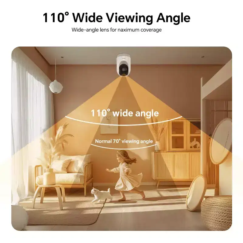 hoco. D1 Indoor HD Camera with Auto Motion Tracking, Sound & Motion Detection Alerts, 2-Way Audio, Night Vision, App Control