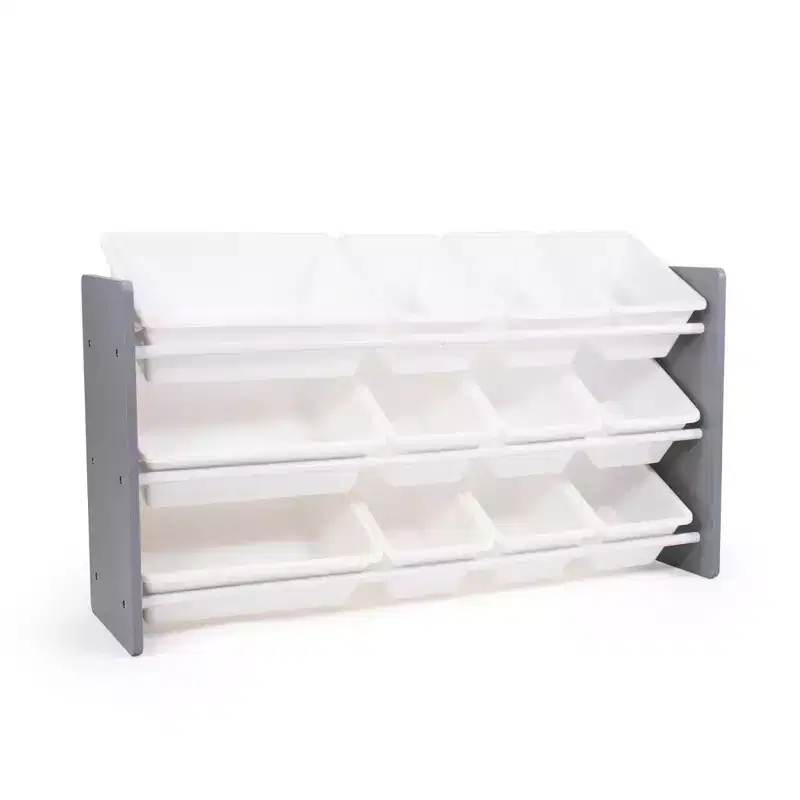 Made for Me 12 Bin Kids' Organizer White - Humble Crew: Toy Storage Organizer with Bins, Kids Organization, MDF Frame