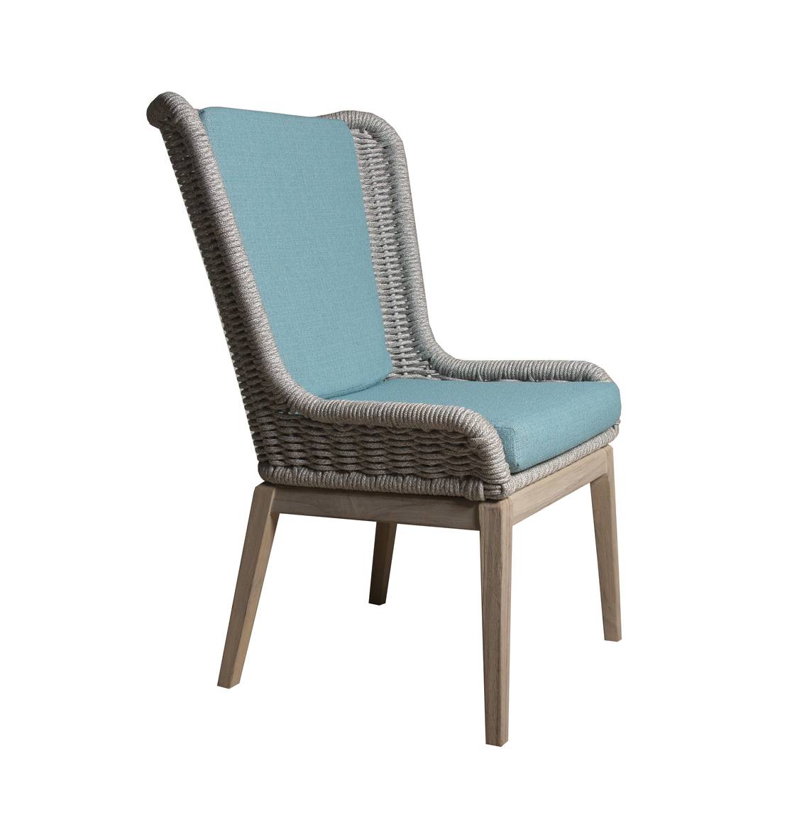 Outdoor Wicker Patio Sofa Frost Grey
