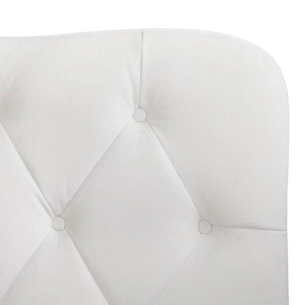 Traditional upholstered button tufted queen headboard