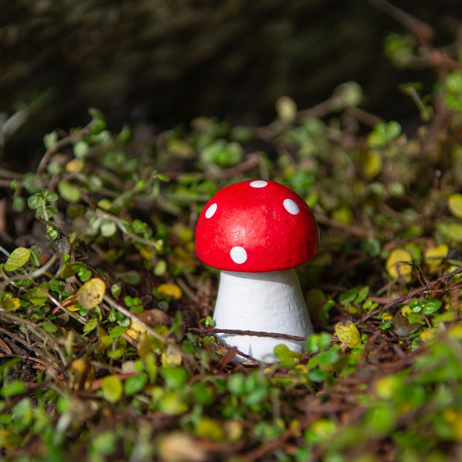 Mini Carved Fly Agaric Mushroom