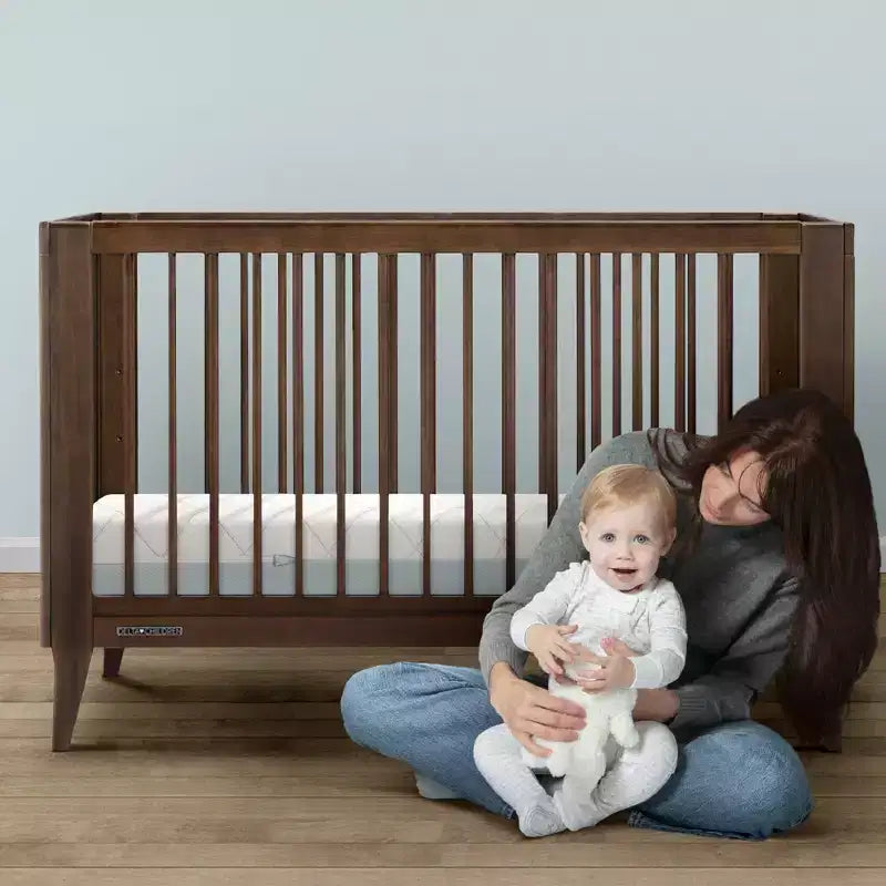 Delta Children Night Sky 2-Stage Crib and Toddler Mattress - Greenguard Gold Certified, CertiPUR-US Certified Foam - Gray