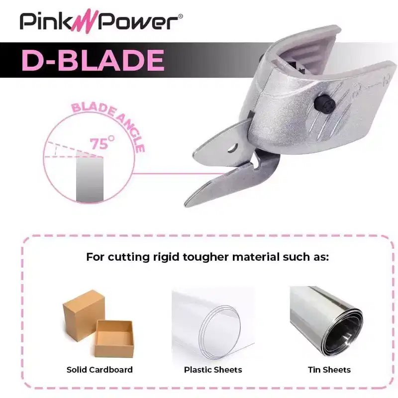 Cardboard and Metal Replacement Blade for Pink Power HG2043 3.6V Lithium Ion Pink Cordless Electric Scissors (PPD Blade : 10 Pack)