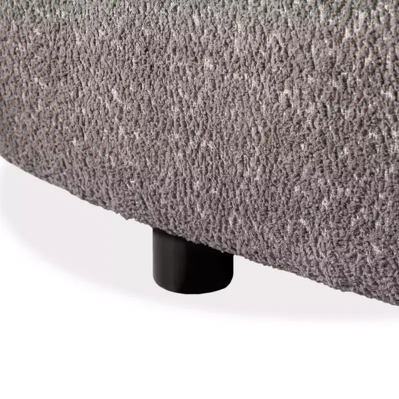 HOMES: Inside + Out 85" Pinehush Boho Curved Boucle Fabric Sofa with Pocket Coil Cushions