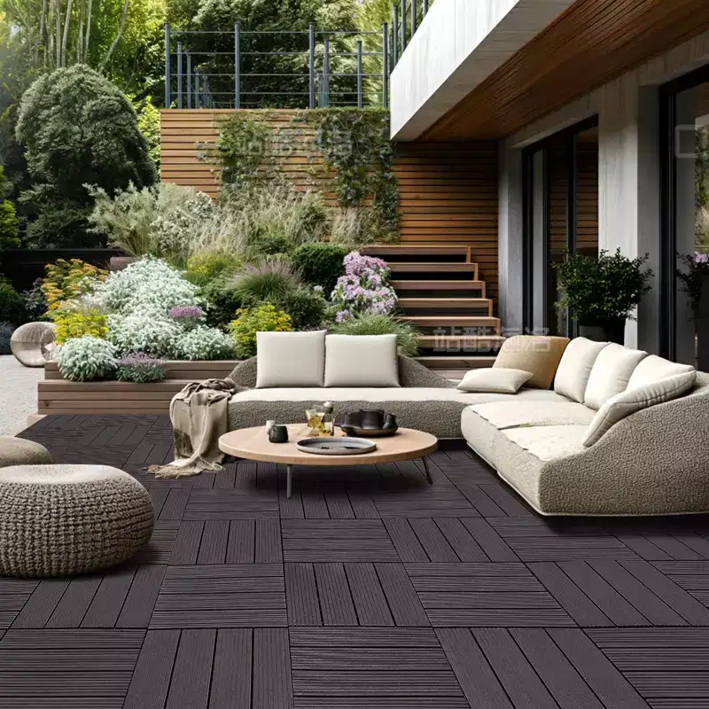 VEVOR Interlocking Deck Tiles, 54 Pack,11.6x11.6 54 sq. ft Plastic Waterproof Outdoor Flooring All Weather Use, Patio Floor Decking Covering Tiles