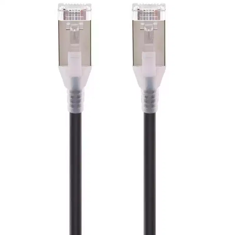 Monoprice Cat6A Ethernet Patch Cable - 25 Feet - Black | Snagless, Double Shielded, Component Level, CM, 30AWG, Networking Cable LAN Modem Router