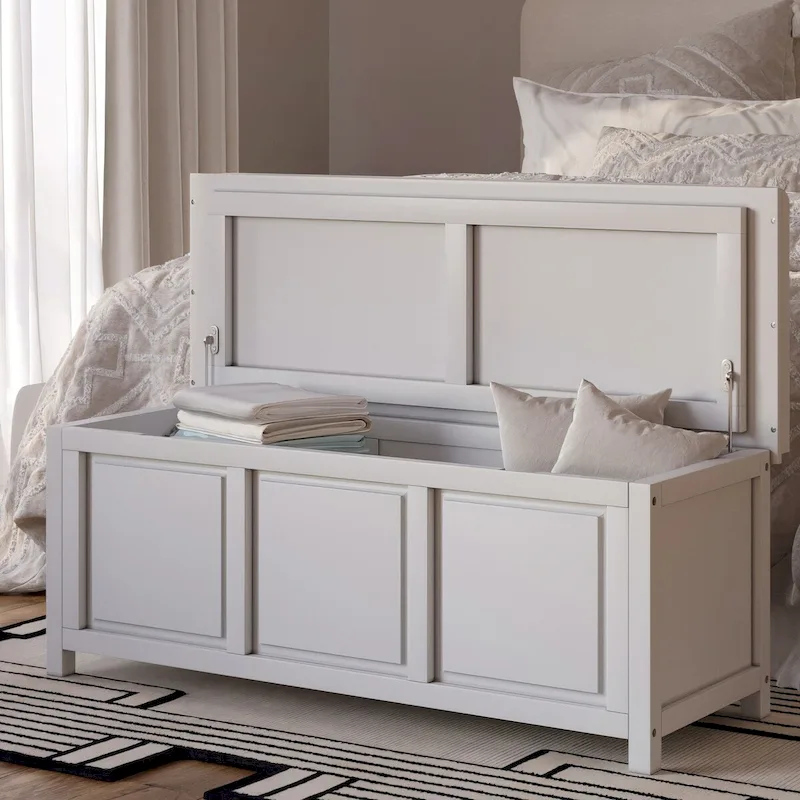 John Louis Home Solid Wood Open Top Storage Bench