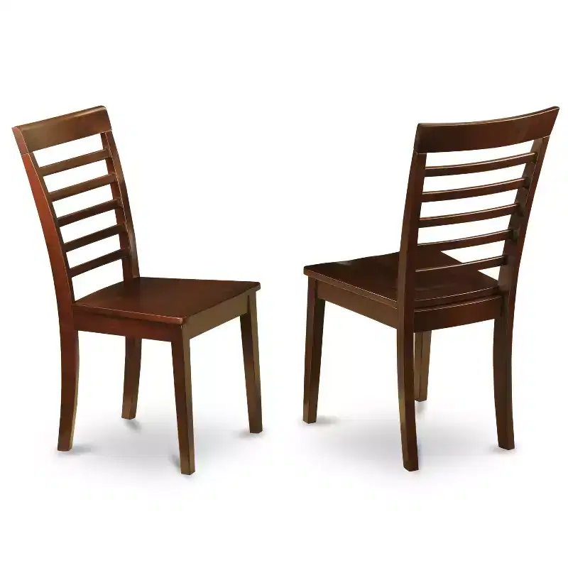 Asian Dining Room Set - 5 Piece Table & Chair Set - Rectangle Table with Butterfly Leaf - Modern Design