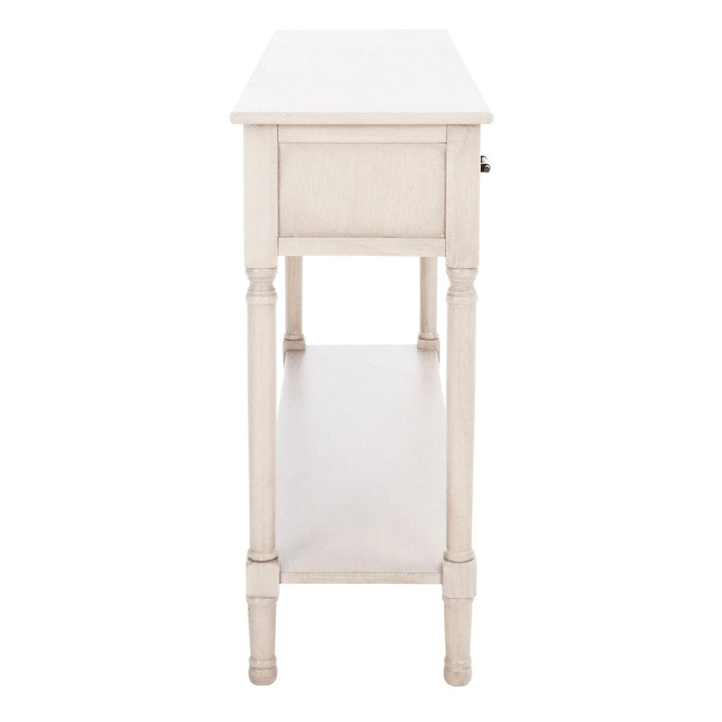 SAFAVIEH Jeanie 3-Drawer Bottom Shelf Console Table - 47.3 W x 13 L x 29.5 H - 47Wx13Dx30H