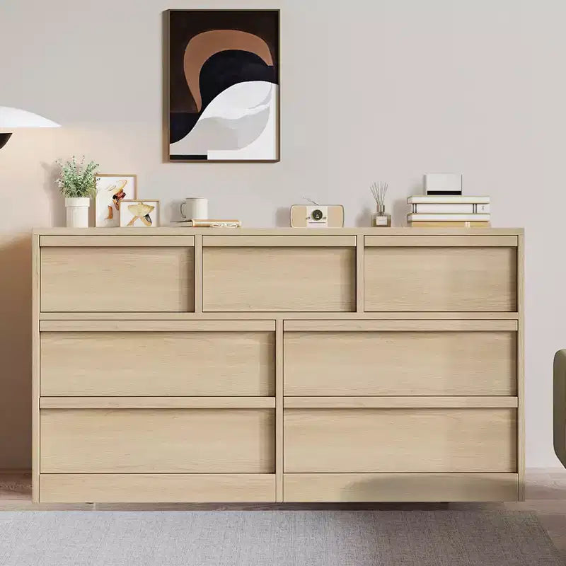 Chest of Drawers - Scandinavian Style Wood Sideboard with Spacious Countertop